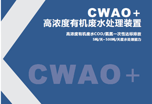 CWAO+工藝處理不含鹽廢水